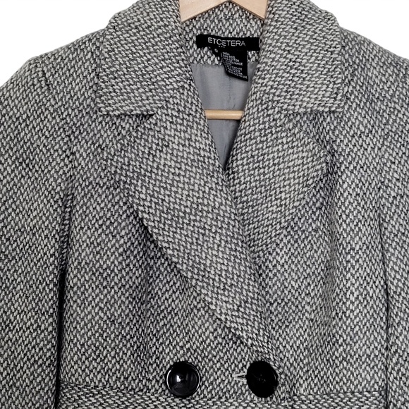 ETCETERA Jacket Blazer Double Breasted Wool Size 0 - Picture 4 of 6